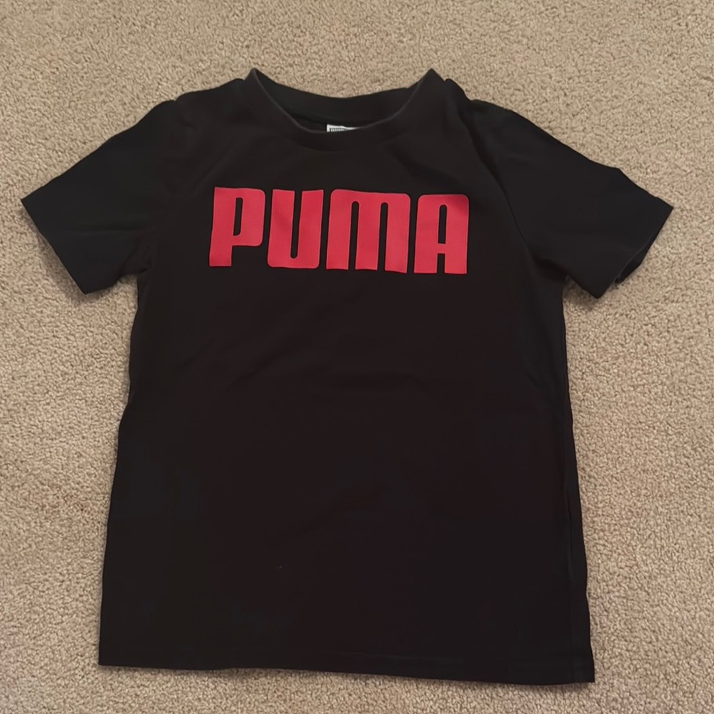 Puma Tee with Vibrant Red Logo